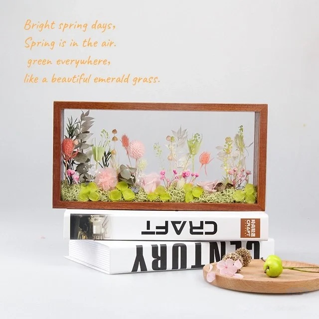 FloraFrame Framed Season Eternal - Handcrafted Preserved Flower Art Frame | Four-Season Themed Luxury Decor for Home & Gifting