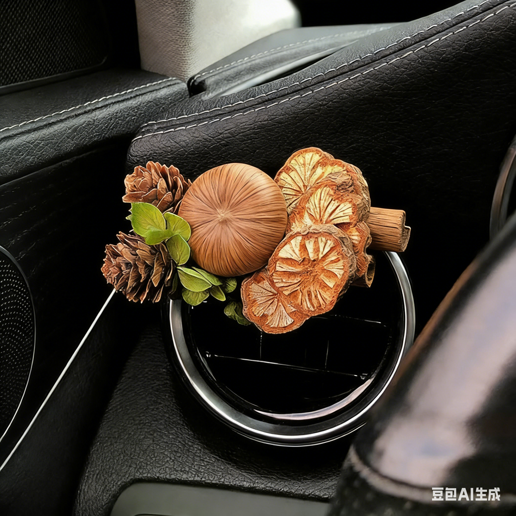 ROSAY Eternal Nature Breeze - Natural Dried Flower Car Air Vent Diffuser | Multi-Style Aromatic Decor for Car Interior