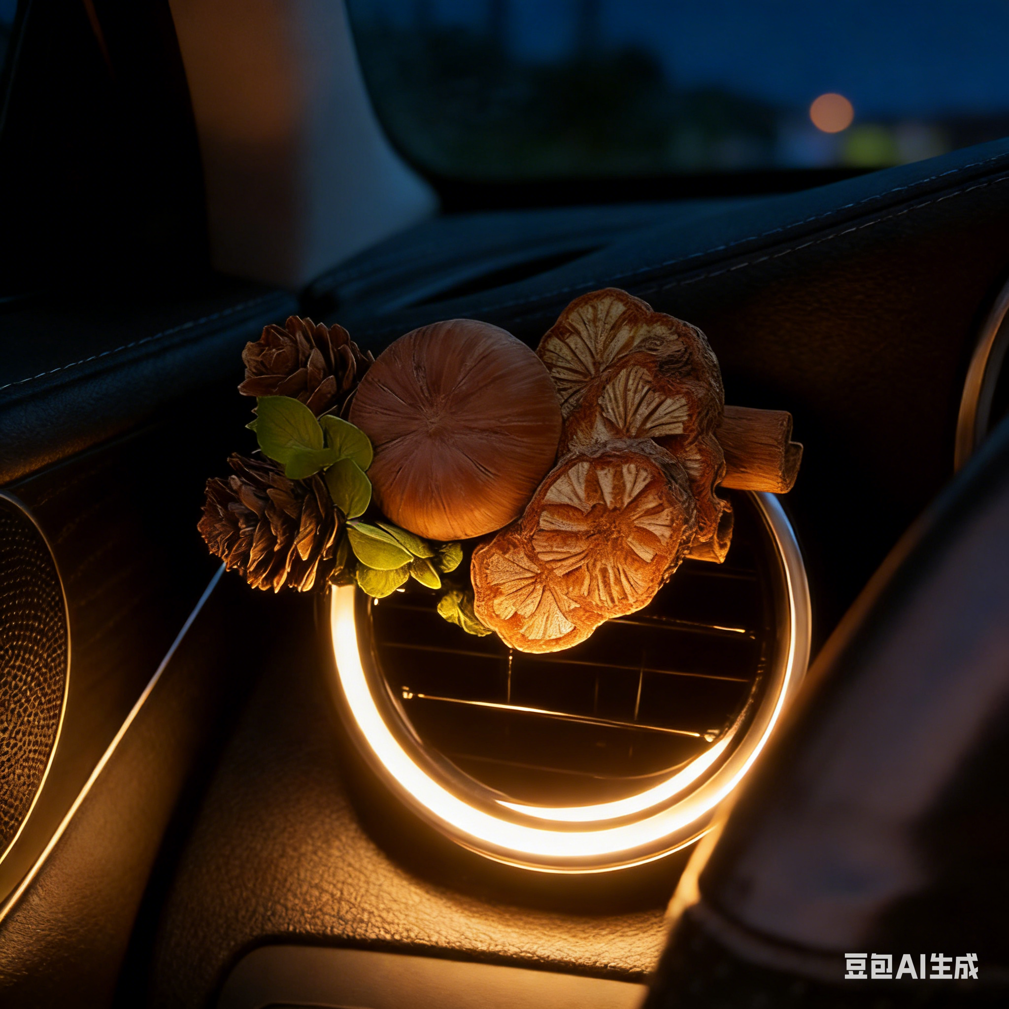ROSAY Eternal Nature Breeze - Natural Dried Flower Car Air Vent Diffuser | Multi-Style Aromatic Decor for Car Interior