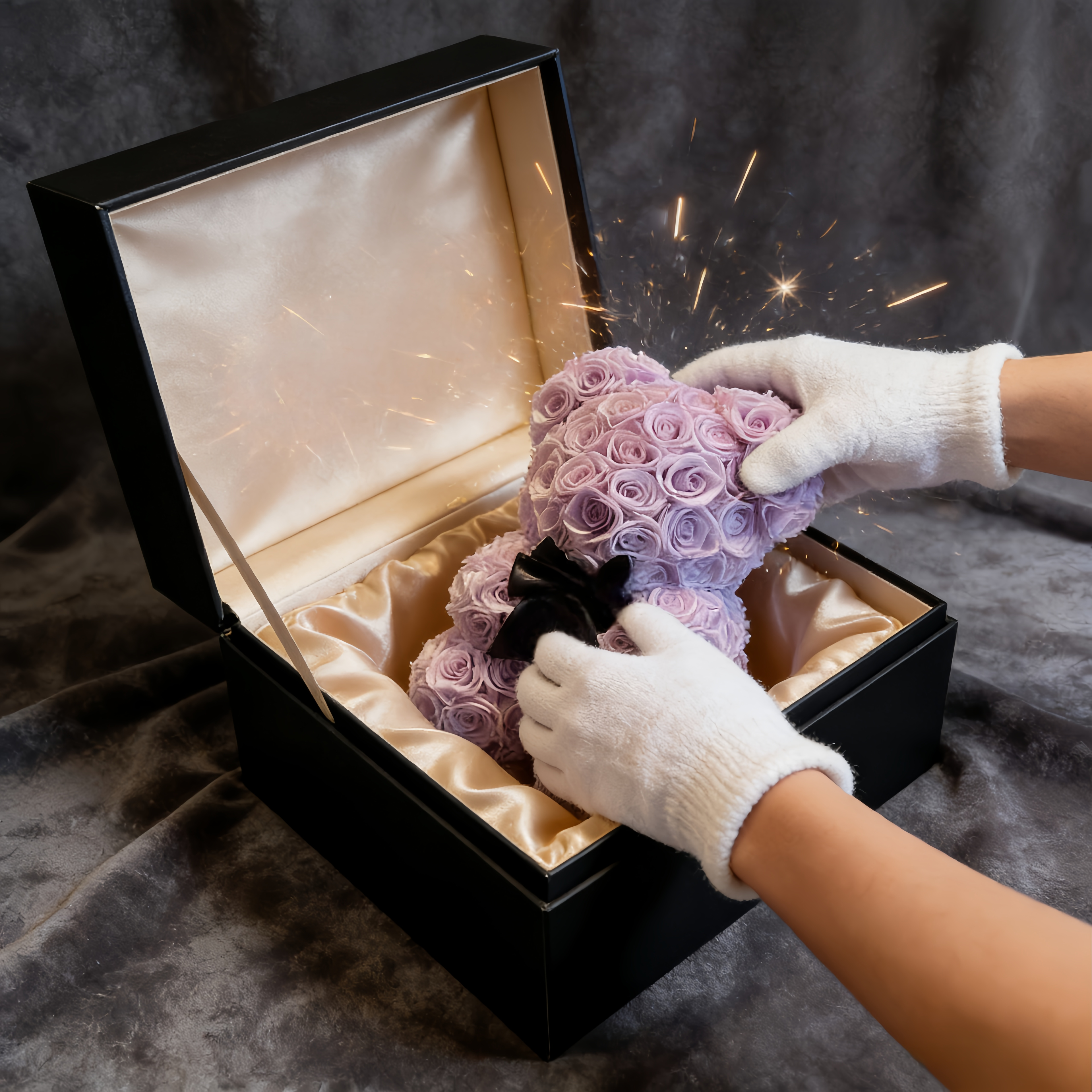 ROSAY Eternal Rose Bear Luxury Gift