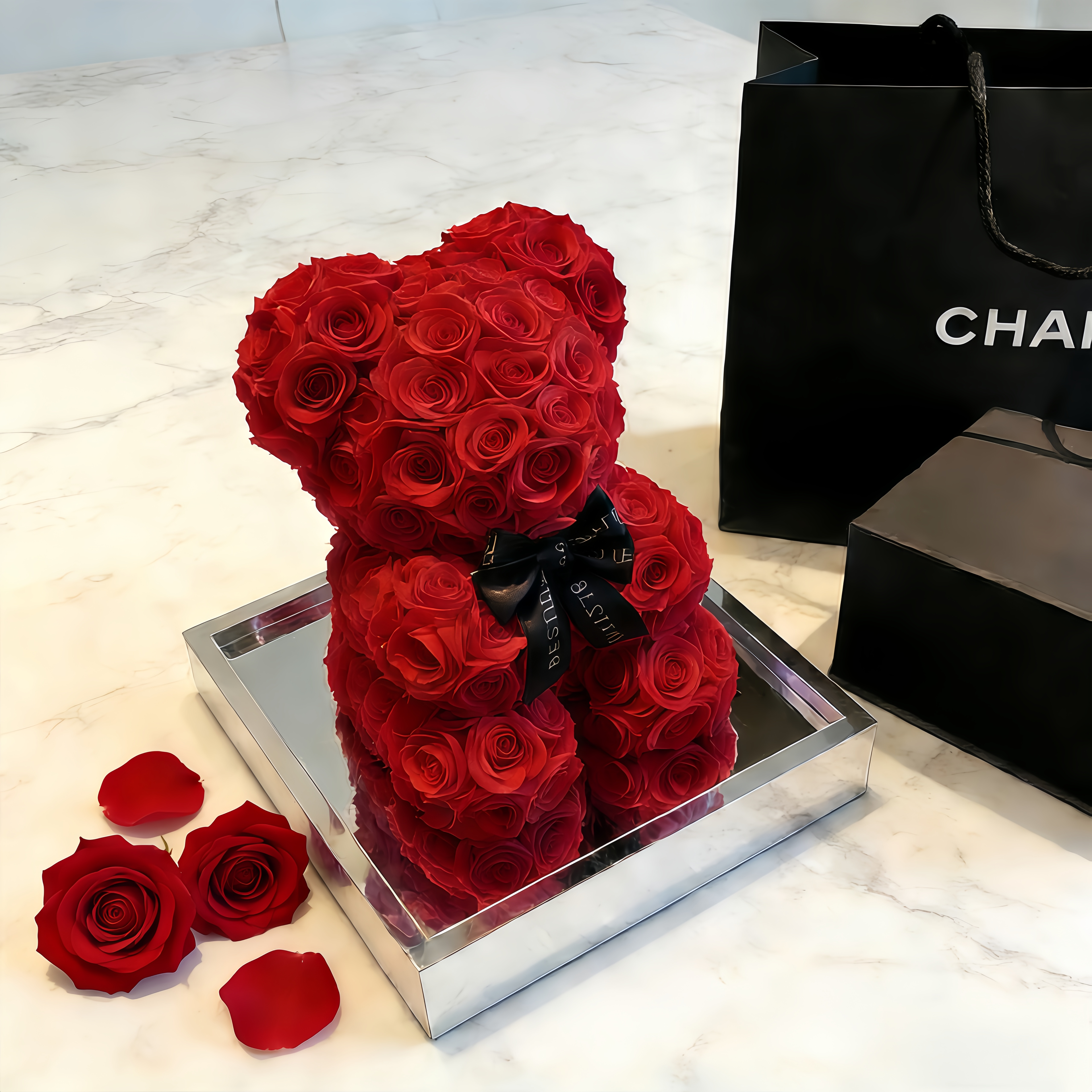 ROSAY Eternal Rose Bear Luxury Gift