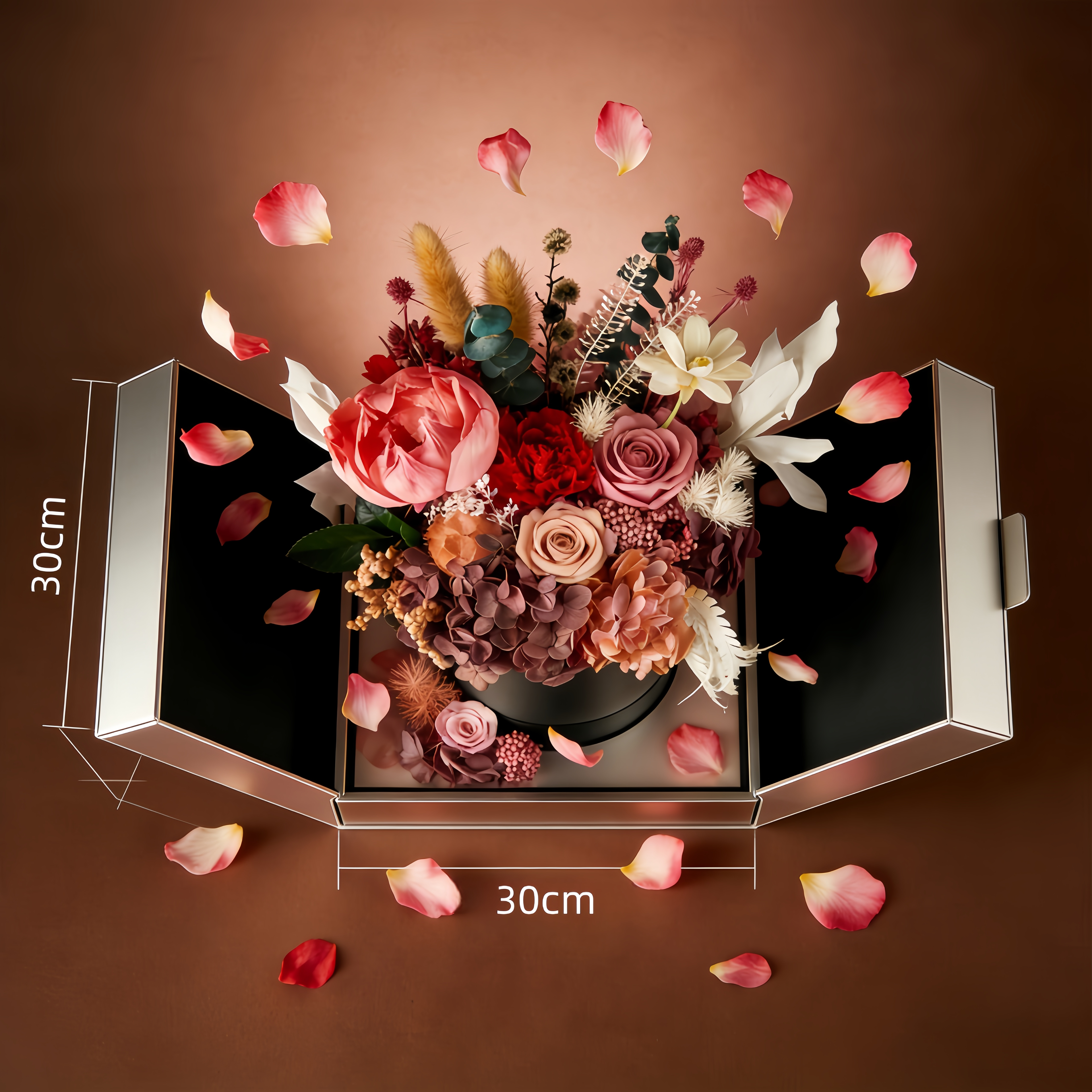 Preserved Luxury  Handmade Eternal Floral Arrangement for Home Decor, Anniversary, Valentine's Day & Mother's Day